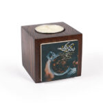 Persian Wooden Cube Tealight Holder Zendegi (2X)