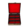 Persian Wooden Tea Bag Organizer Box with Chests Golden