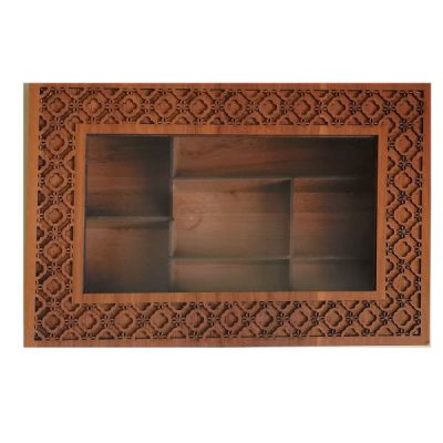 Wooden Tea Bag Organizer Box with Chests Sun