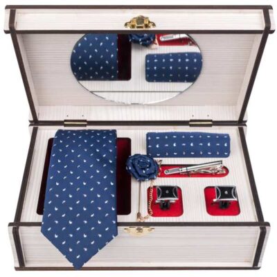 Men’s Tie, Handkerchief & Cufflinks Neckwear Set – Luxurious Ahmadi