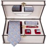Men’s Tie, Handkerchief & Cufflinks Neckwear Set – Luxurious Arash