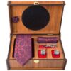 Men's Tie, Handkerchief & Cufflinks Neckwear Set - Luxurious Banafsheh