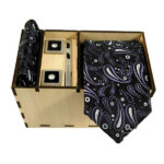 Men's Tie, Handkerchief & Cufflinks Neckwear Set - Luxurious Black