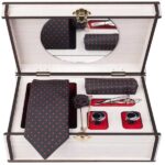 Men's Tie, Handkerchief & Cufflinks Neckwear Set - Luxurious Irvan