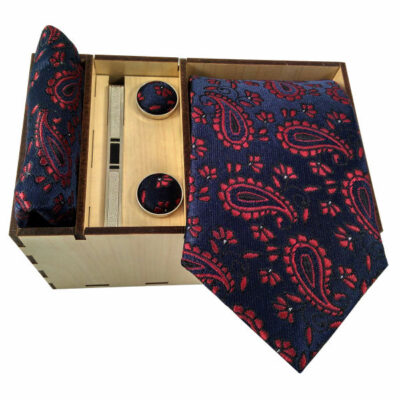 Men’s Tie, Handkerchief & Cufflinks Neckwear Set – Luxurious Special