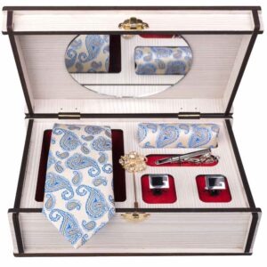 Set of Tie, Handkerchiefs & Cufflinks Model Termeh