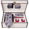 Men's Tie, Handkerchief & Cufflinks Neckwear Set - Luxurious White II