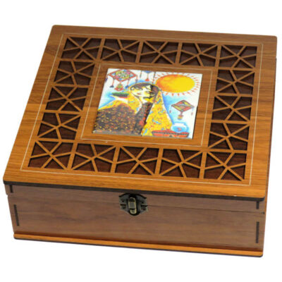 Persian Wooden Tea Bag Organizer Box with Chests Khatoon 2