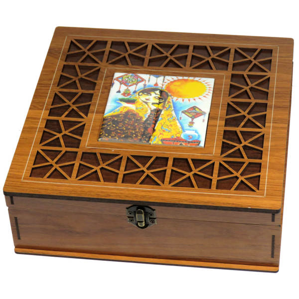 Persian Wooden Tea Bag Organizer Box with Chests Khatoon 2