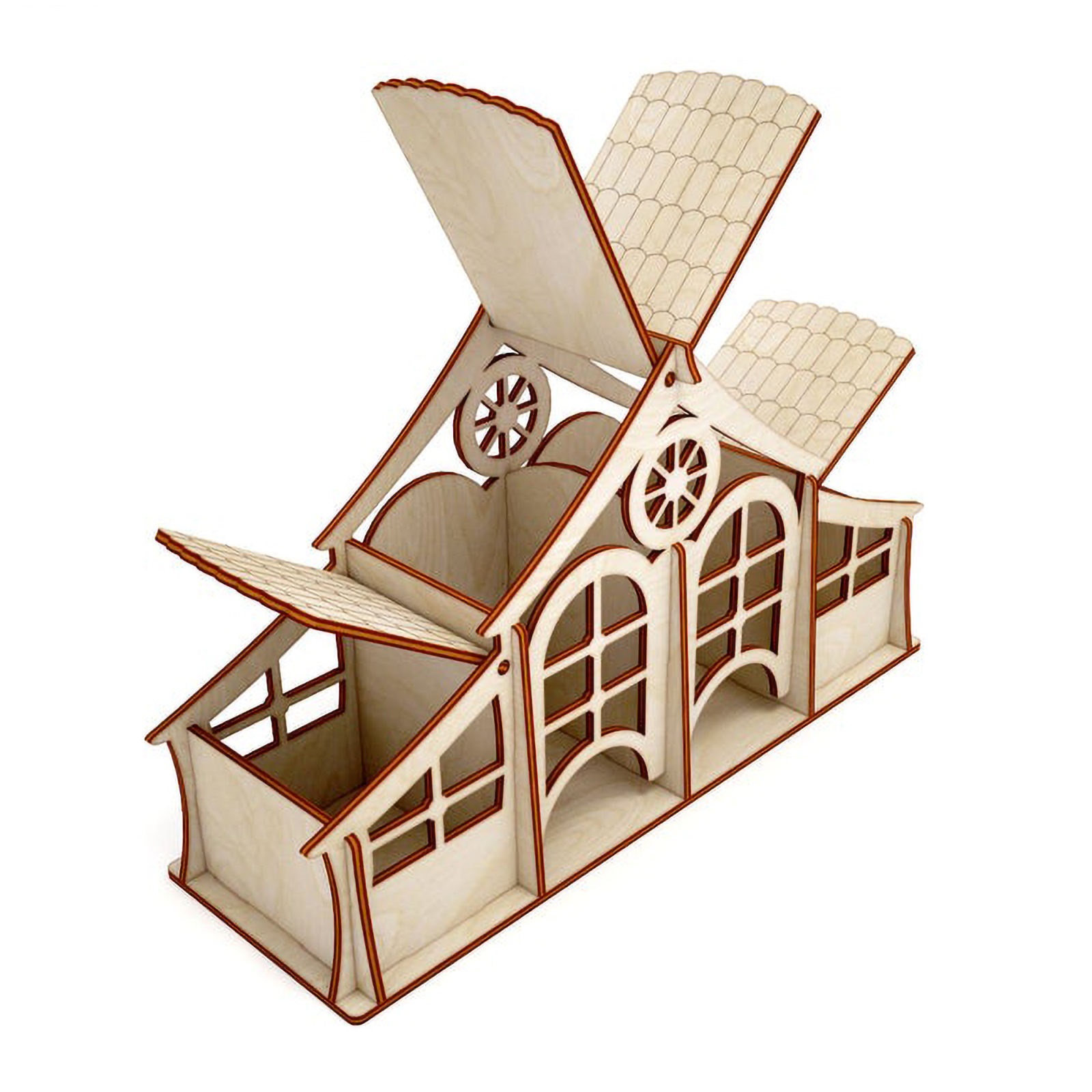 Kolbeh Vertical Wooden Tea Storage Box – Compact and Persian-Inspired