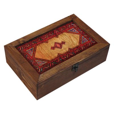 Persian Wooden Tea Bag Organizer Box with Chests Pasargad II