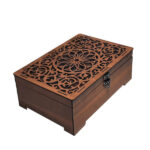 Wooden Tea Bag Organizer Box with Cheast Setareh