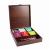 Persian Wooden Tea Bag Organizer Box with Chests Zard