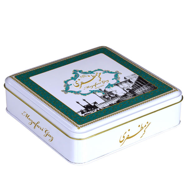 Mozaffari Gaz: 40% Pistachio – Traditional Iranian Rosewater Nougat Sweet