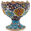 Elegant Pottery Haft-sin Minakari Set for Nowruz Persian New Year Blue