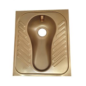 Golden Stainless Steel Squatting Pans "Squat Toilet"