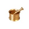 Brass Mortar & Pestle Set Traditional Persian Style Mehrara I