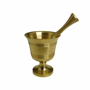 Iranian Brass Mortar & Pestle Model Narges