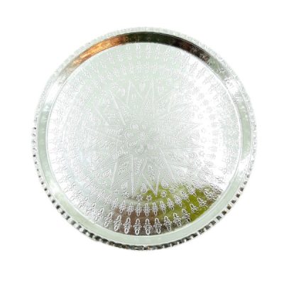Persian Copper Serving Tray Traditionally Hammered Laseri II