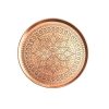 Persian Copper Serving Tray Traditionally Hammered Sevda