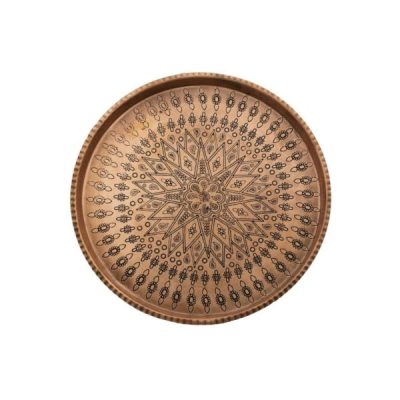 Persian Copper Serving Tray Traditionally Hammered Savin