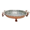 Persian Copper Serving Platter Hammered Zarin
