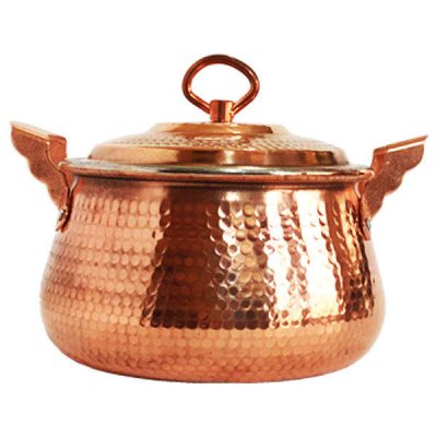 Persian Copper Stock Pot – Traditional Hammered Cooking Style Darya II