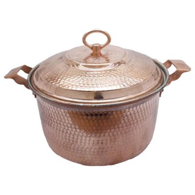 Persian Copper Stock Pot – Traditional Hammered Cooking Style Kabir