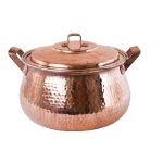 Persian Copper Stock Pot – Traditional Hammered Cooking Style Rasti III