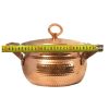 Persian Copper Stock Pot - Traditional Hammered Cooking Style Rosegold