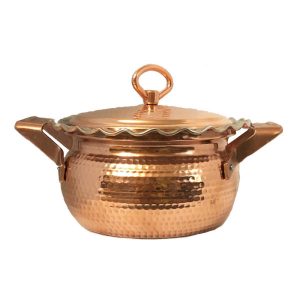 Persian Copper Stock Pot – Traditional Hammered Cooking Style Rosegold