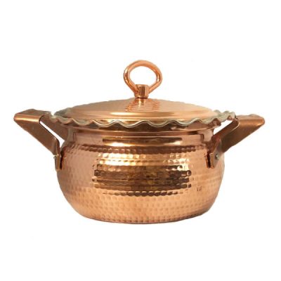 Persian Copper Stock Pot – Traditional Hammered Cooking Style Rosegold