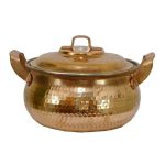 Persian Copper Stock Pot - Traditional Hammered Cooking Style Rosegold II