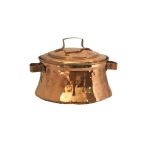 Persian Copper Stock Pot - Traditional Hammered Cooking Style Round II