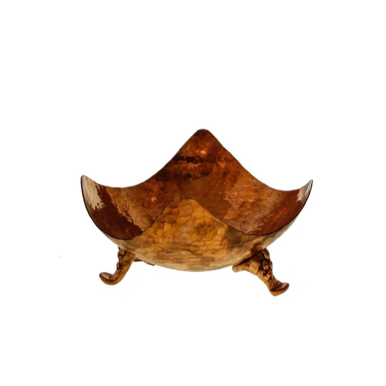 Iranian Hammered Copper Fruit Bowl Model Taban ShopiPersia