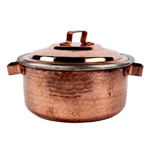 Iranian Hammered Copper Stock Pot Model Kamani