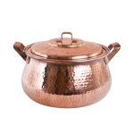 Persian Copper Stock Pot - Traditional Hammered Cooking Style Sarvi