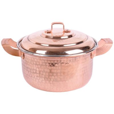 Persian Copper Stock Pot – Traditional Hammered Cooking Style Zanjani