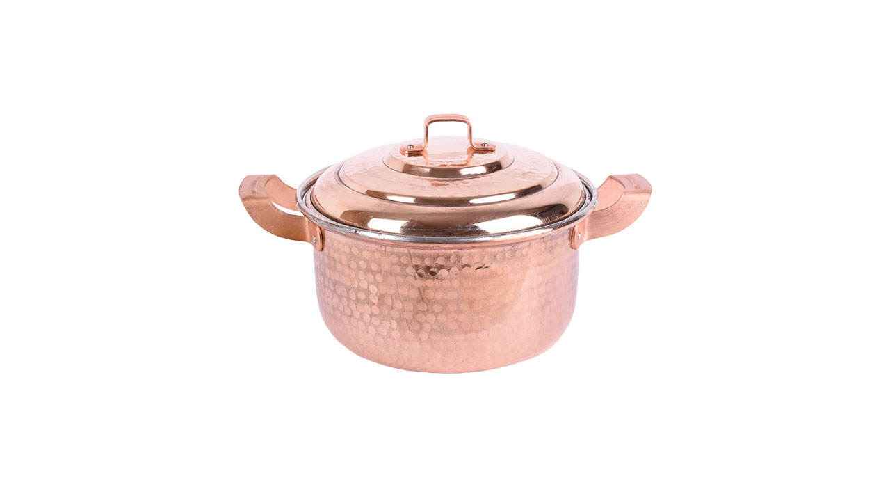 Persian Copper Stock Pot – Traditional Hammered Cooking Style Zanjani