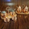 Handcrafted Copper Storage Jar - Ideal for Kitchen Organization (2x)