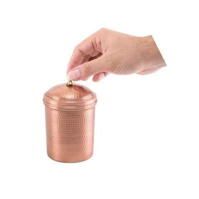 Copper Canister Jar Handcrafted to Enhance your Kitchen Azari