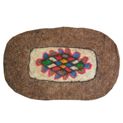 Persian Wool Felt Rug 100% Natural and Handmade Zarrin