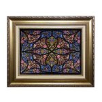 Hand-Knotted Persian Wall Hanging Rug from Tabriz Depicting Butterfly