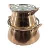 Persian Copper Stock Pot - Traditional Hammered Cooking Style Gilda, Set of 2