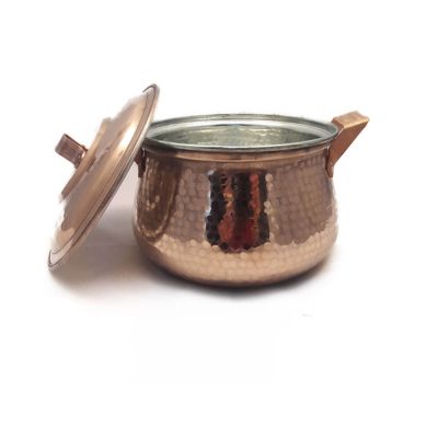 Persian Copper Stock Pot – Traditional Hammered Cooking Style Hiva, Set of 3