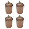 Copper Canister Jar Handcrafted to Enhance your Kitchen Hammered (4x)