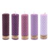 Set of 5 Beeswax Pillar Candles Model Banafsheh (2x)