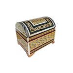 Handcrafted Wooden Jewelry Box with Persian Khatam Design - Khatoon