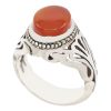 Persian Yemeni Aqeeq Silver Ring for Men Binesh II