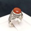 Persian Yemeni Aqeeq Silver Ring for Men Binesh II